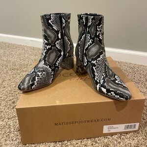 Matisse Cocoa Black/White Shoe Box with Label